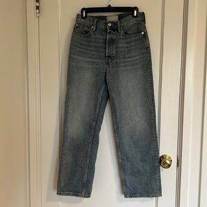Everlane Rigid Way-High Jean in Vintage Light Wash